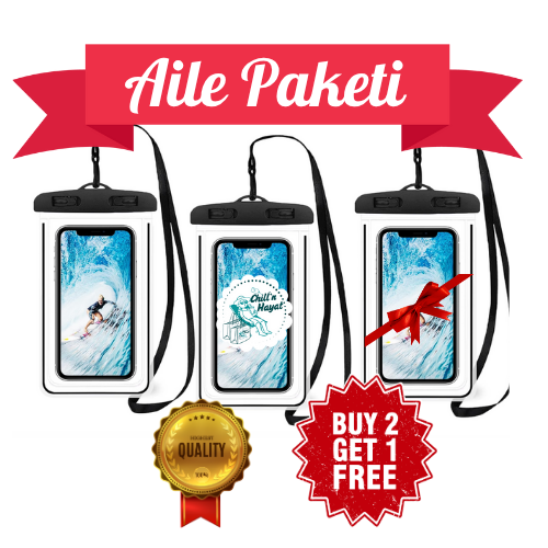 Aile Paketi Kampanyası – 3'lü Su Geçirmez Telefon Kılıfı sadece 299 TL!