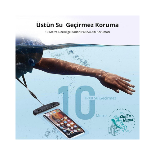 Su Geçirmez Telefon Kılıfı – Deniz ve Havuzda Güvenli Kullanım (iPhone & Samsung Uyumlu)